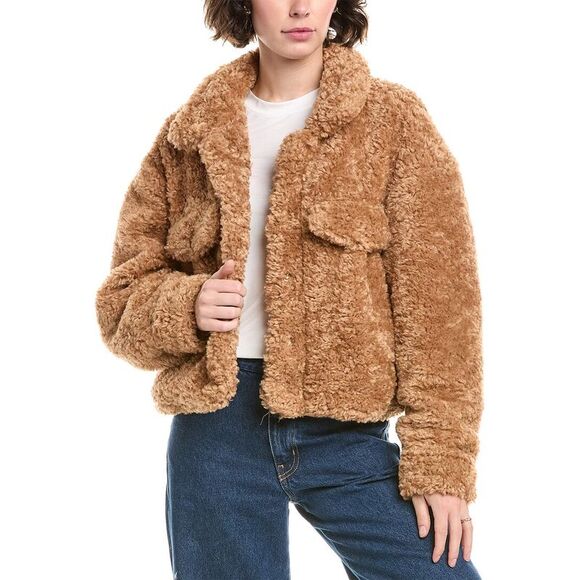 Blank NYC Jackets & Blazers - Blank Nyc Womens  Gingerbread Latte Coat, Brown